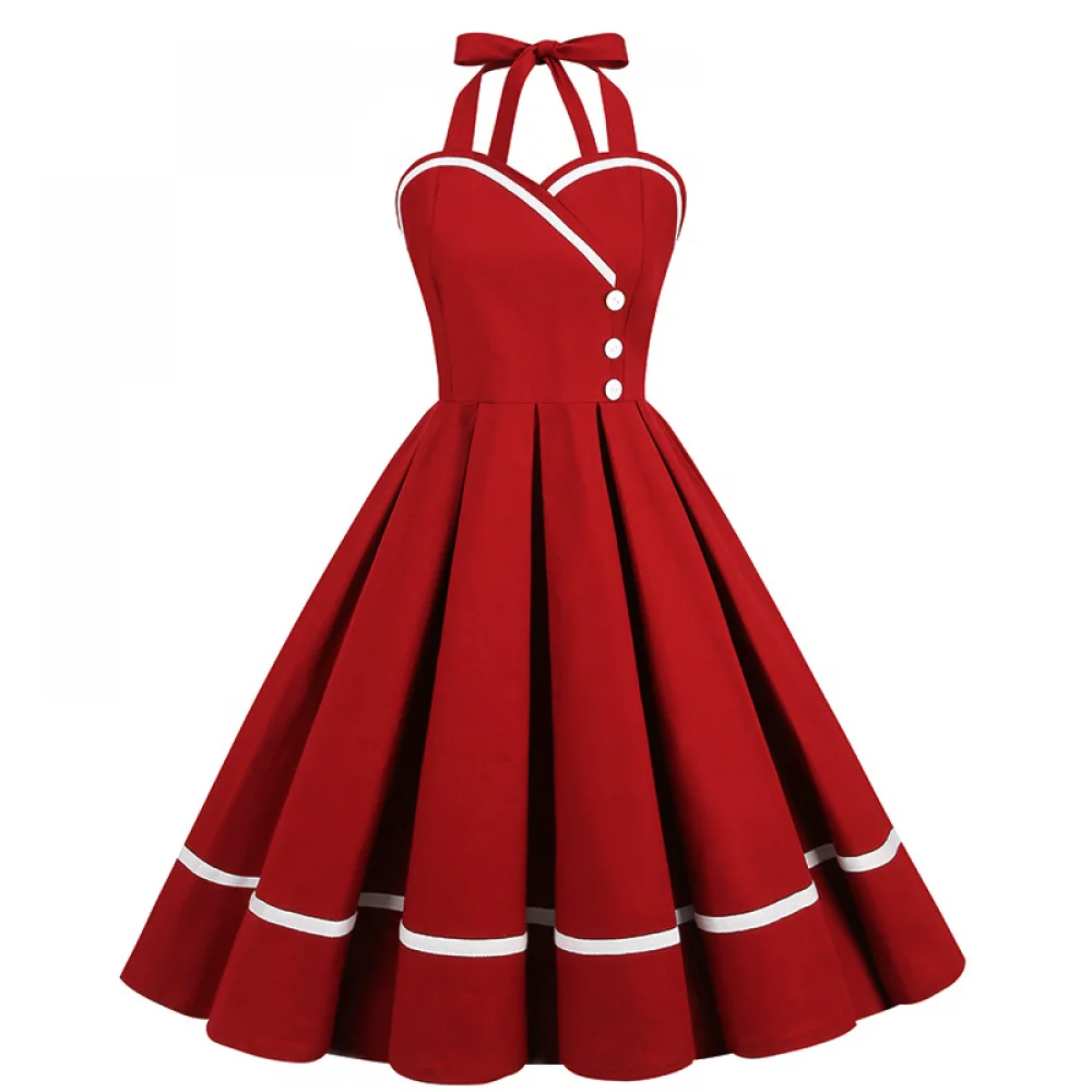 Vintage Fashion Female - Halloween 50s 60s 80s Retro Jurk