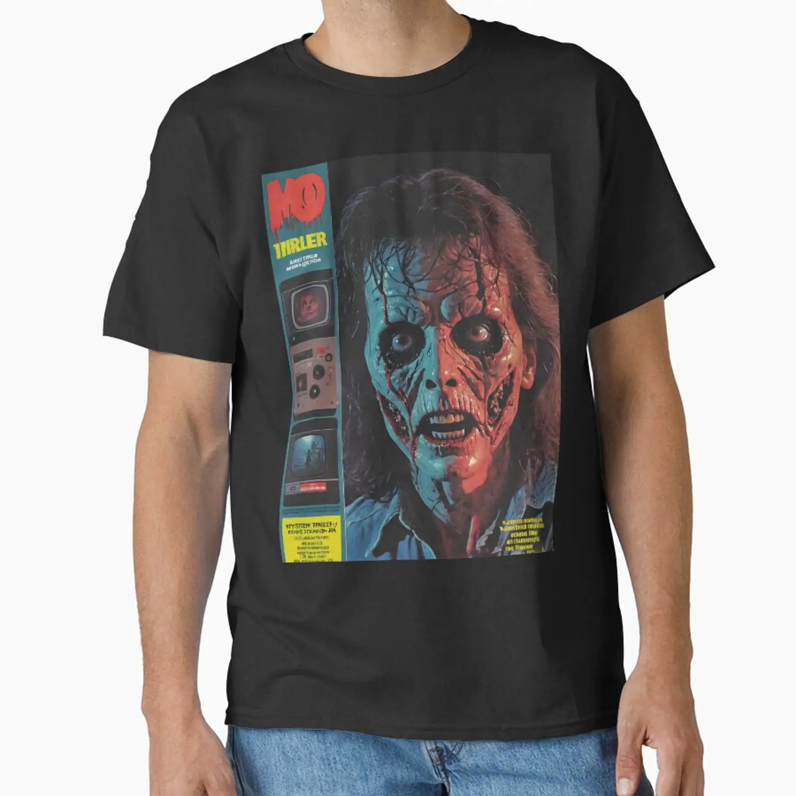 Vintage Fashion Magazine - Horror tv magazine Klassiek T-shirt vintage