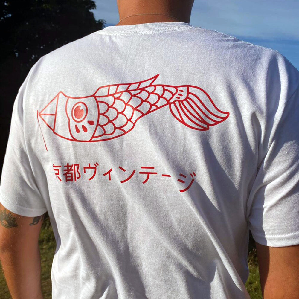 Vintage Fashion Kyoto - Kyoto Vintage Stijl Wit Print Unisex