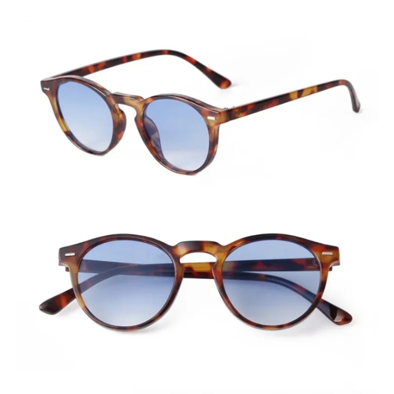 Vintage Fashion Female - Vintage mode ronde zonnebril dames heren