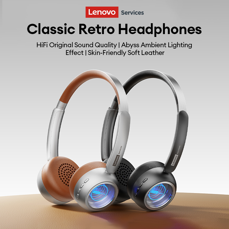 Vintage Fashion Videos - Lenovo LS101 Retro Maillard Bluetooth 6.0-hoofdtelefoon