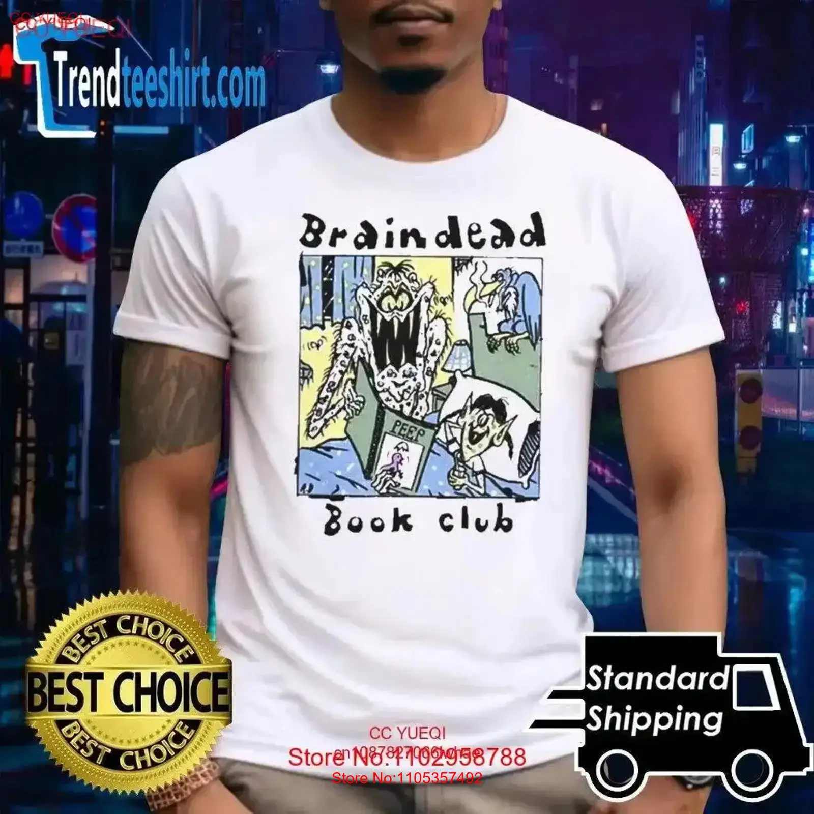 Vintage Fashion Knitwear Book - Brain Dead Book Club T-shirt vintage