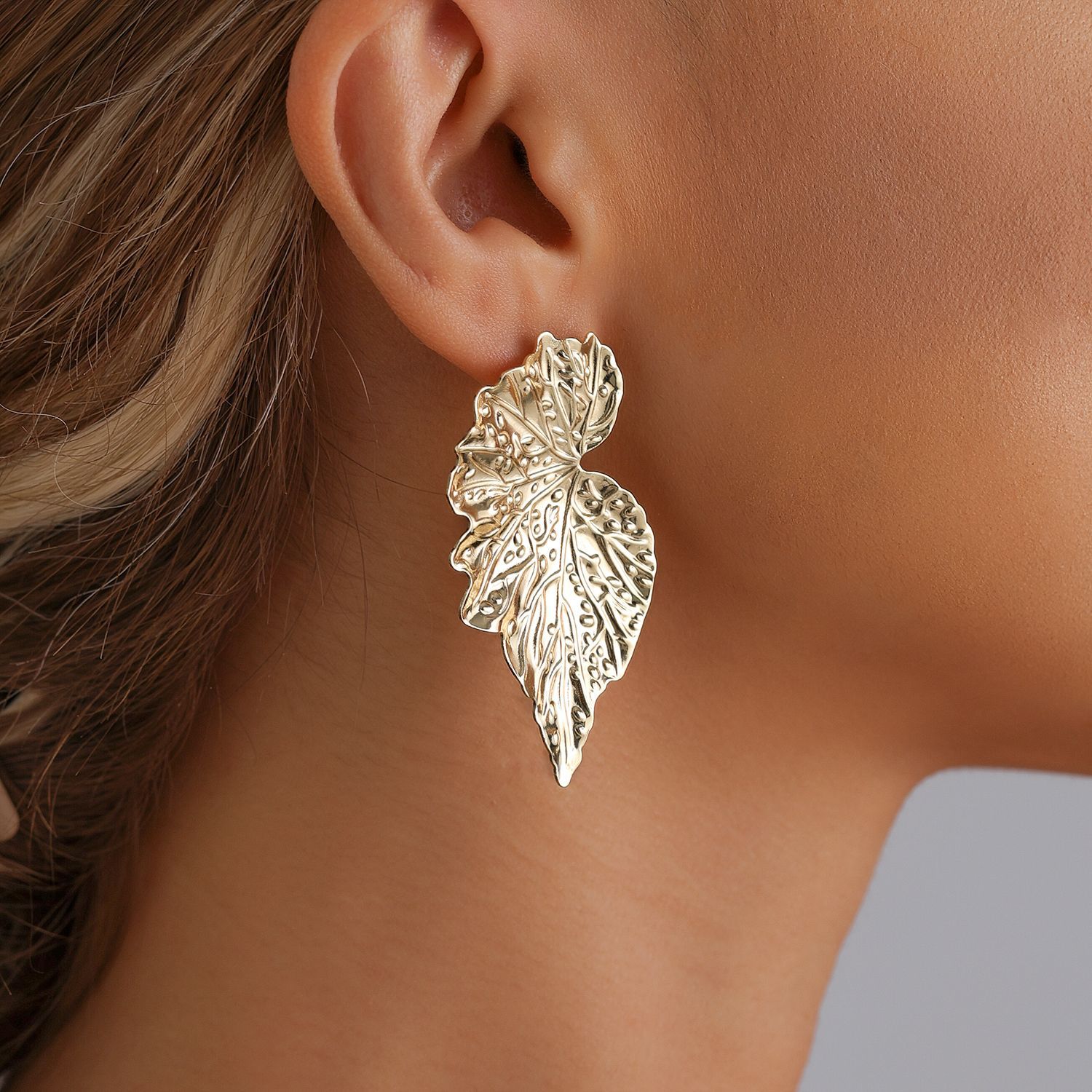 Boho Chic Leaf Oorbellen 3D Ge - Vintage Fashion Instagram recensie en prijs