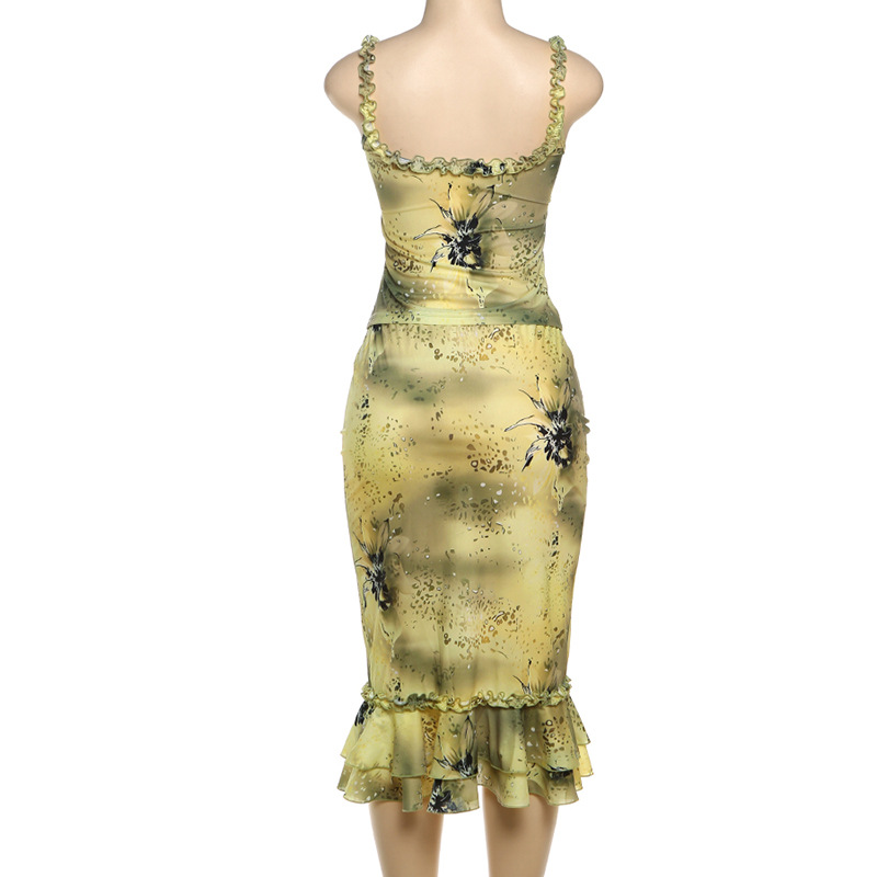 Tweedelig damespak met bloemen - Vintage Fashion Pieces recensie en prijs