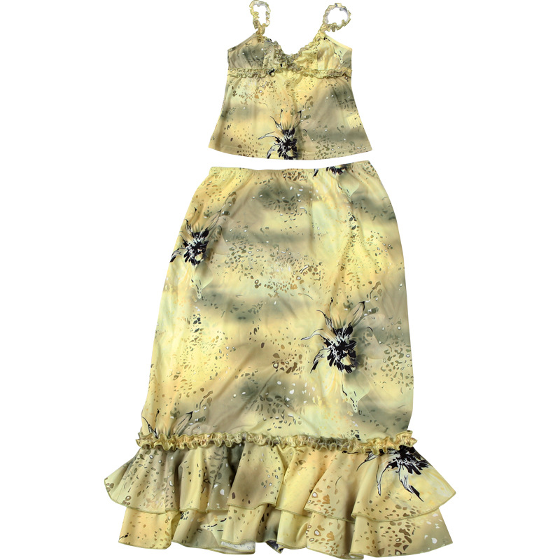 Tweedelig damespak met bloemen - Vintage Fashion Pieces recensie en prijs