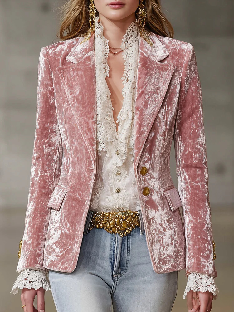 Elegante Fluwelen Blazer voor  - Velvet Blazer Vintage recensie en prijs