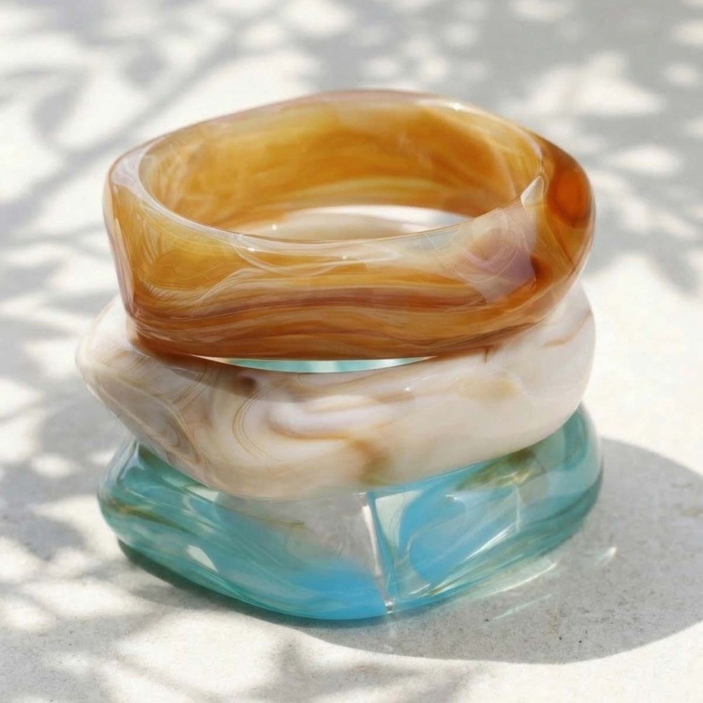 Statement Bangles Transparante - Vintage Fashion Gen Z recensie en prijs