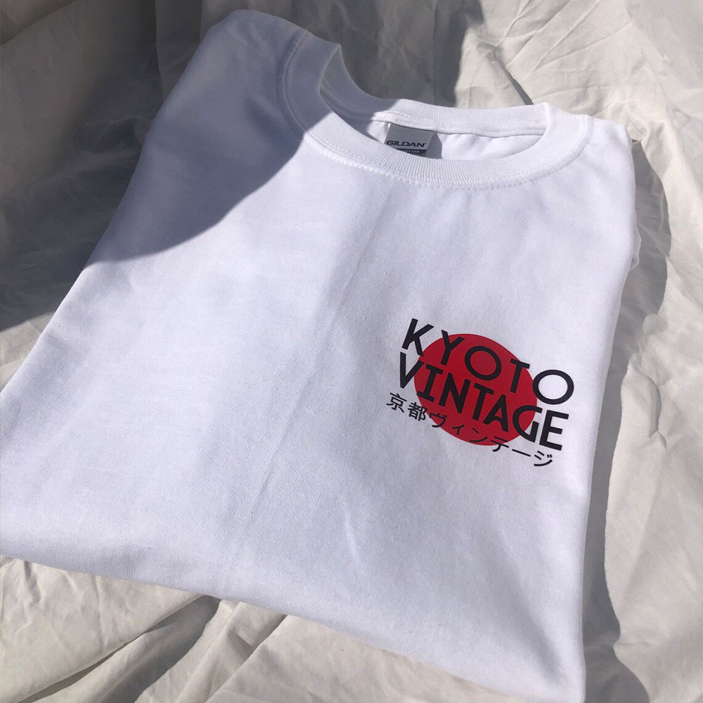 Kyoto Vintage Stijl Wit Print  - Vintage Fashion Kyoto recensie en prijs