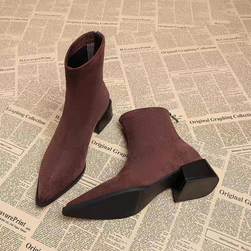 Nieuwe lage hak dames moderne  - Vintage Fashion Female recensie en prijs