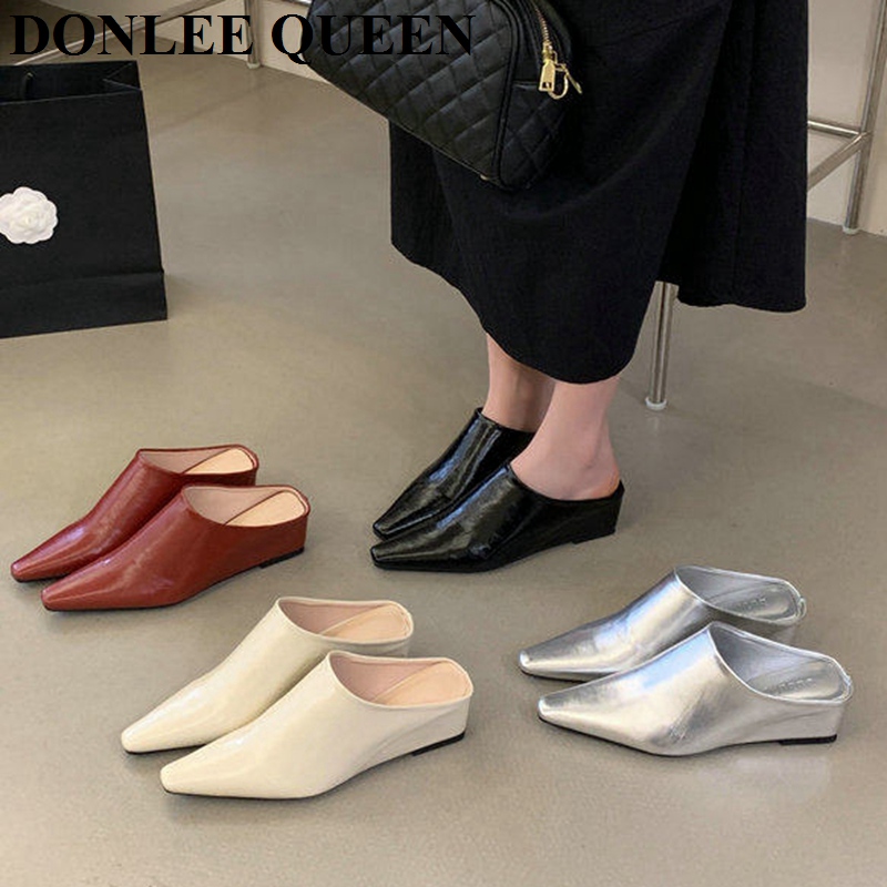 Damesmode Mule Slippers met ge - Vintage Fashion Female recensie en prijs