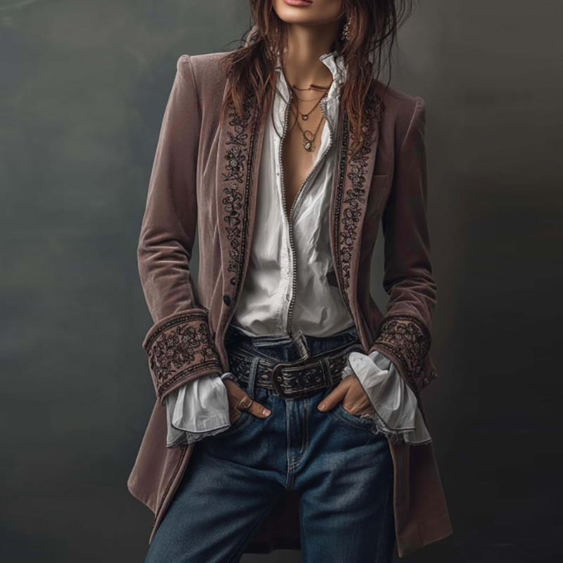 Nieuwe Dames Winterjassen en J - Velvet Blazer Vintage recensie en prijs