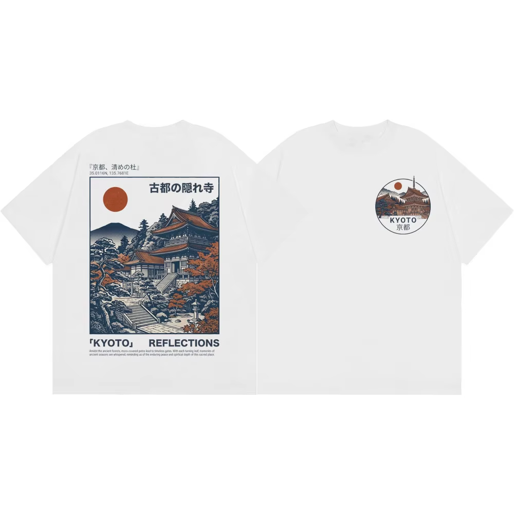 Kyoto Temple Grafische Vintage - Vintage Fashion Kyoto recensie en prijs
