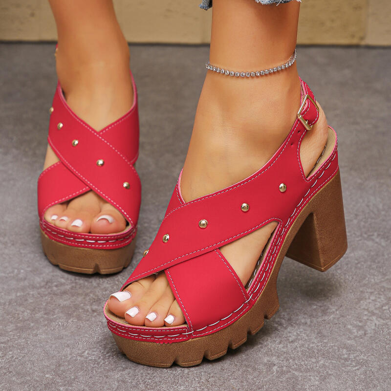 Vintage Super Hoge Hak Cross S - Vintage Fashion Heels recensie en prijs
